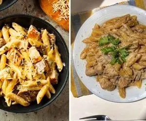 طرز تهیه پاستا با سس مرغ و پیازچه / یه ترکیب برنده برای ناهار امروز