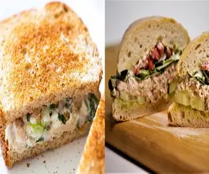 طرز تهیه ساندویچ تن ماهی / حال نداری تو یه روز گرم غذا بپزی؟ این ساندویچ میاد کمک