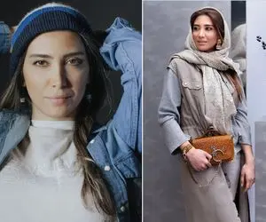 خودشیفتگی "نیکی مظفری" جلو کلی عکاس با شومیز جین خوشرنگ؛ چه آرایشش خوبه!