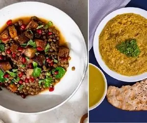 طرز تهیه خوراک عدس و بادمجون / یه شام ساده و مقوی که خیلی خوشمزه و لذیذه