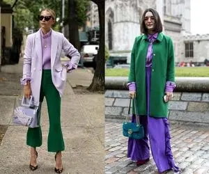 شیک سِت کردن رو یاد بگیر؛ سبز و بنفش با این رنگ ها معرکه میشه!