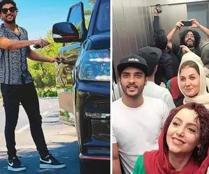 تیپ سنتی زنِ ساده "ساعد سهیلی" تو یه مزون شاخ؛ سینا داداش و ببین چه تریپی زده!