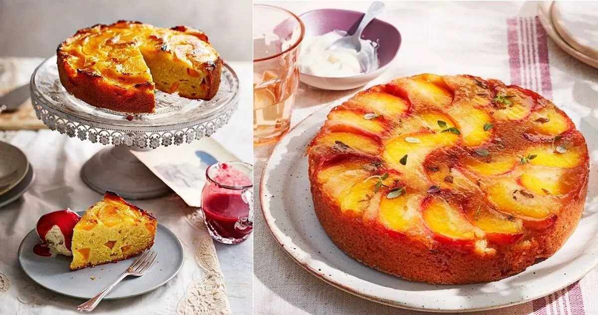 peach-cake