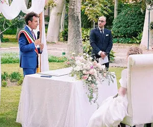 (عکس) ازدواج فریمن خواننده راک ایرانی با سیاست‌مدار ایتالیایی 