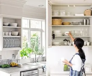 نحوه چیدمان کابینت مخصوص خانوم های باسلیقه و کدبانو / فضای کابینت ها رو سه برابر کن