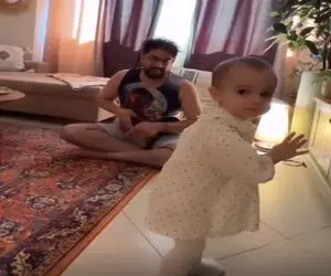 آواز شاد؛ این آقا شروع کرد تنبک زدن دختر کوچولوش اومد وسط رقصید خستگی مرد به کل در رفت
