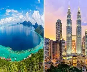 تور مالزی که بری سه تا کشورو با هم میبینی / یه تیر و سه نشون اونم وسط استوا با نارگیل