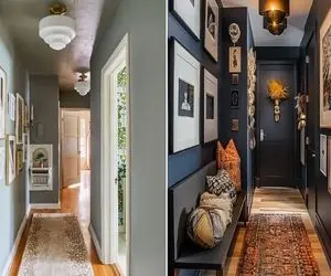 تزیین دیوار راهرو باریک / از ورودی تا راهروی اتاقا رو جوری دیزاین کن همه حیرون بمونن