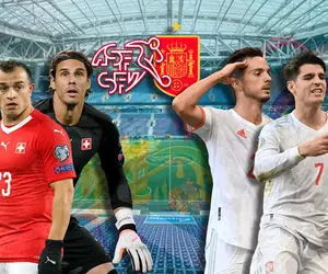 (ویدیو) خلاصه بازی اسپانیا سوئیس یورو 2020 جمعه 11 تیر