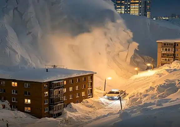 معماری طبیعت؛ کوه یخ به راننده ماشین پلیس گفت سلام بهونه ی قشنگ من برای زندگی