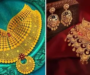 نیم ست سینه ریز طلا؛ مدل های ترند و عروس پسند که هم خوشگلن هم اقتصادی