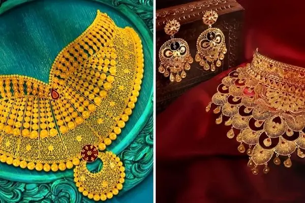نیم ست سینه ریز طلا؛ مدل های ترند و عروس پسند که هم خوشگلن هم اقتصادی