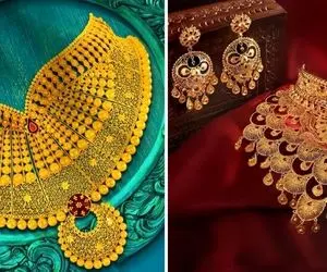 نیم ست سینه ریز طلا؛ مدل های ترند و عروس پسند که هم خوشگلن هم اقتصادی