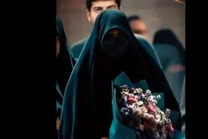 آواز جگرسوز؛ تازه عروس با دسته گل رفت بالا سر پیکر همسر شهیدش دلا خون شد