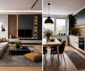 جزئیات دکوراسیون داخلی سبک آلمانی؛ پرده ها برخلاف سلیقه ایرانی اما مبلمان شیک و زیبا