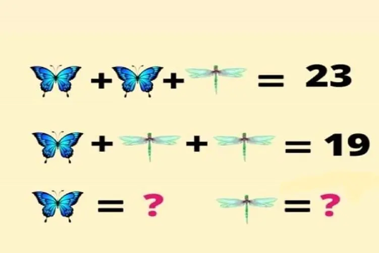 بازی فکری؛ باید هوشت بالاتر از شرلوک باشه تا ارزش عددی پروانه و سنجاقک رو درست بگی