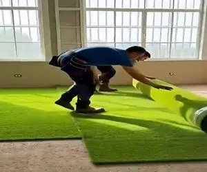 معماری خلاقانه؛ اتاقو با رزین، سنگ و چمن یه کاری کردن انگار تو پارک قدم میزنی