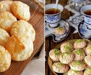 طرز تهیه شیرینی نارگیلی بازاری + روش اصولی داغ زدنش