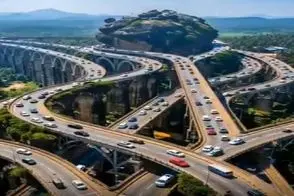 معماری خلاقانه؛ پل ساختن چند طبقه یه قمر در عقربیه همین که بری توش باید قید وقتو بزنی