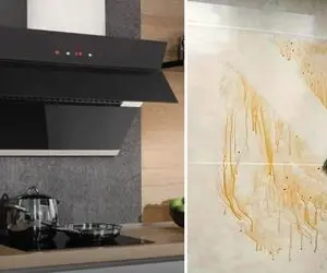 تمیز کردن چربی سرامیک پشت گاز تو دو سوت؛ بدون سیم ظرفشویی و خرچ خرچ سابیدن