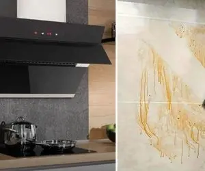 تمیز کردن چربی سرامیک پشت گاز تو دو سوت؛ بدون سیم ظرفشویی و خرچ خرچ سابیدن
