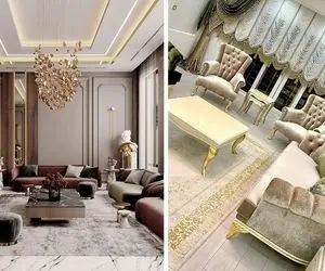 دکوراسیون نئوکلاسیک نماد اصالت و مدرنیته / این سبک قدیم و جدید رو قاطی کرده شده آس