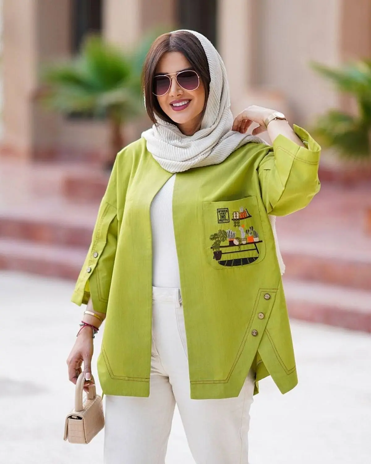 کت کراپ+کت سوزن دوزی