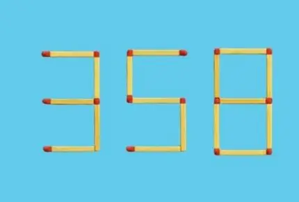 بزرگترین عددی که با جابجایی دقیقاً ۲ چوب کبریت می‌توان به دست آورد، چیست؟