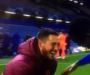 خنده و قهقهه ادن هازارد بعد از حذف و ناکامی رئال مادرید