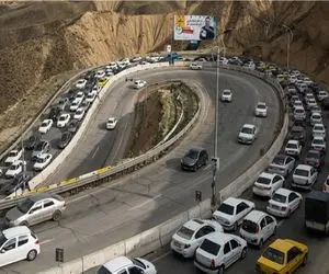 جاده چالوس از ساعت ۱۰ صبح دوطرفه می شود