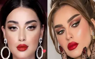 مدل های آرایش با رژ قرمز؛ ایده های شیک که تو هر مجلس و مهمونی ازت بانوی آس میسازن