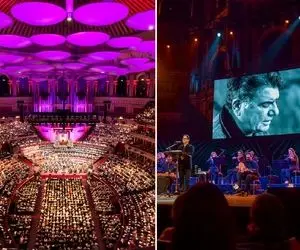 آواز پر طمطراق؛ مرغ سحر همایون شجریان و انوشیروان روحانی از رویال آلبرت هال پر کشید