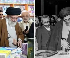 بازدید رهبر انقلاب از نمایشگاه کتاب/ میعادگاه اهل فرهنگ در میان خمپاره هم تعطیل نبود