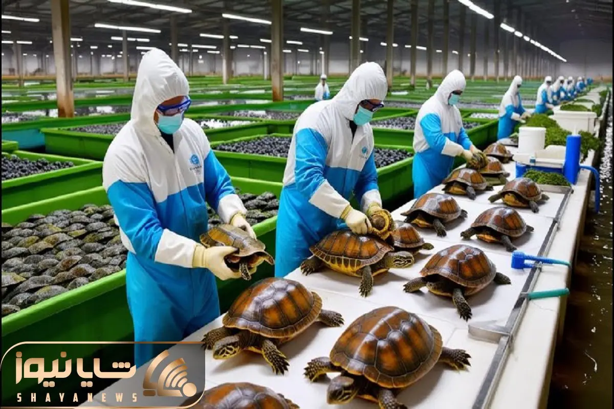 فرآوری لاکپشت؛ تو ماسه تخم لاکپشت میکارن هرکول که شد لاکشو میشکنن گوشتش سرخ میکنن