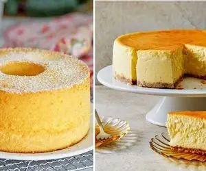 طرز تهیه کیک پنیری با فر و بدون فر / پف زیاد و مزه بی نظیر از کیک خونگی