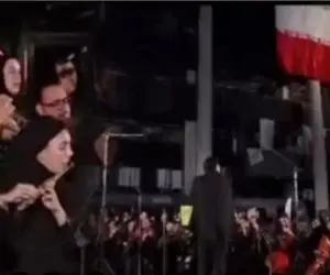 آواز وطنی؛ صدای ایران جلوی ساختمون شیشه ای صداوسیما پیچید، اقتدار ایرانی قطع نمی‌شه