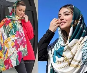 سِت کردن با شال و روسری رنگی و شاد برات مصیبته؟ با این ترفند ها مثل سلبریتی ها بدرخش