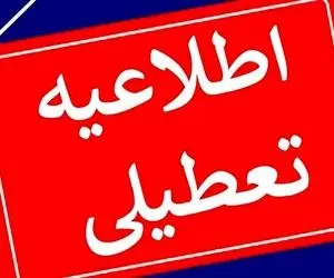 مدارس این شهر فردا تعطیل شد