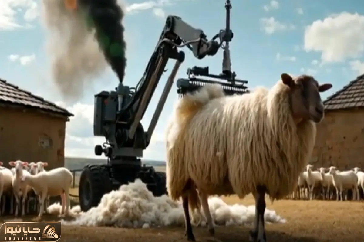 دامداری نوین؛ با جاروبرقی مکنده و خورنده پشم گوسفند رو درجا جدا کردن پوست و استخون شد