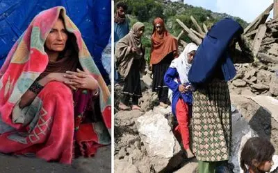 از آوار زلزله تا آوار نادانی! به فرموده طالبان، زنان باید زیر آوار بمانند!