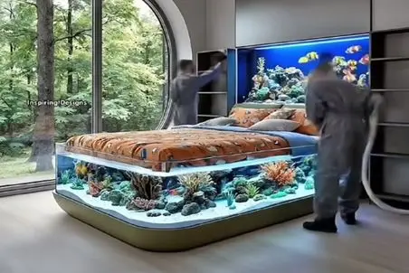 معماری خلاقانه؛ دریا و ماهیاش رو ریختن تو تخت