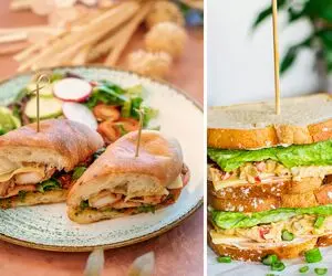 طرز تهیه ساندویچ مرغ کبابی | با یک سس خوشمزه و خوش طعم
