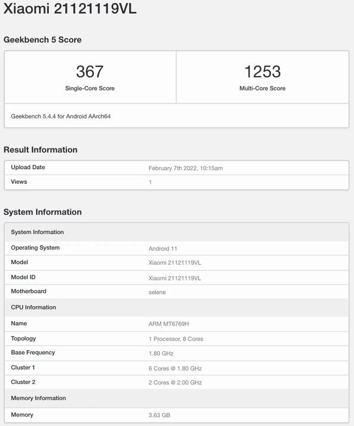 Redmi 10 2022