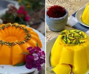 طرز تهیه دسر ساده زعفرونی / از اون دسرهای سه سوته اما خیلی خوشمزه ست