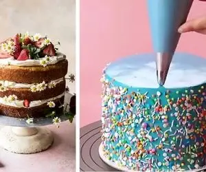 طرز تهیه کیک تولد خونگی با پف زیاد / بهترین دستور برای پخت کیک اسفنجی واسه جشن تولد