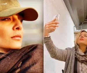 گنگ پر و پیمون "ساره بیات" با علیرضاشون تو سفیدیِ مطلق؛ خانوم ته هر چی سلفیه درآورد!