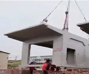 معماری خلاقانه؛ کل اجزا خونه رو جدا تو کارخونه ساختن بعد عین اسباب بازی وصل کردن بهم