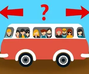 بازی فکری؛ فقط اونایی که حواس جمعی دارن و تیز و فرزن میتونن جهت اتوبوسو درست بگن