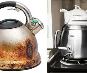 تمیز کردن کتری سوخته با سه شماره / روش های خونگی و ساده که معجزه میکنن