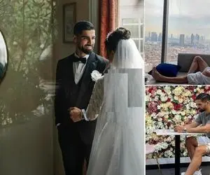 رضا اسدی ازدواج کرد+ همسرش با لباس جذاب عروسی کیست؟